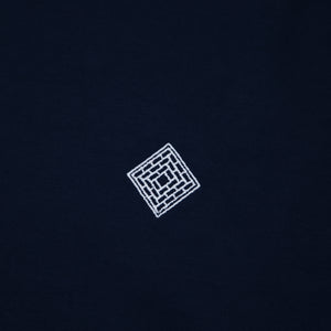 EMBROIDERED LOGO TEE - NAVY BLUE