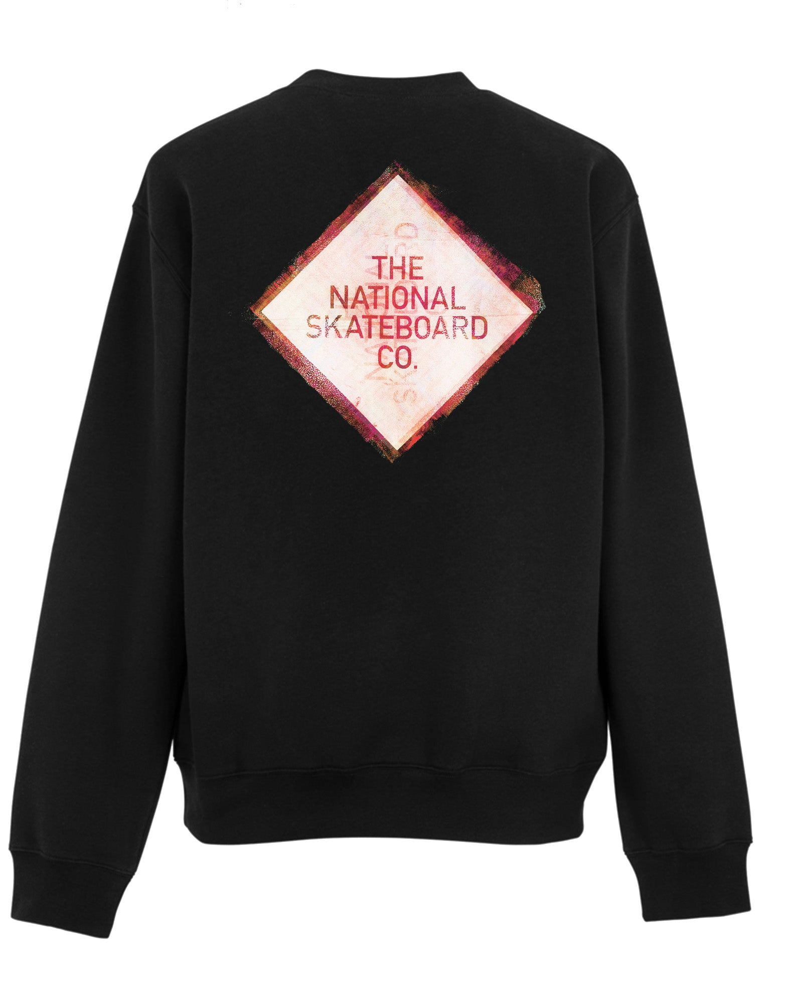 GEL PRINT CREWNECK - BLACK