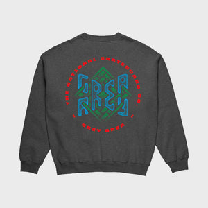 The National Skateboard Co. - GREY AREA CREWNECK SWEATSHIRT- DARK GREY