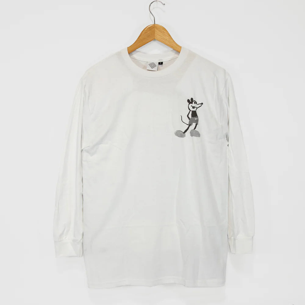 The National Skateboard Co. - MAXI MOUSE LONG SLEEVE T-SHIRT - WHITE