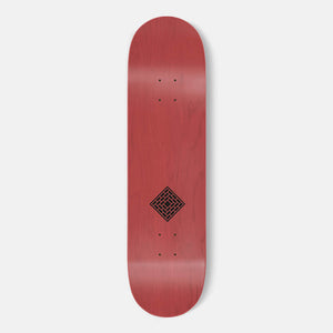 The National Skateboard Co. - 8.5" LOGO GLOSS & MATTE RED SKATEBOARD DECK (MEDIUM CONCAVE)