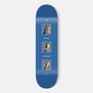 8" OFFICE POLITICS BLUE SKATEBOARD DECK (HIGH CONCAVE)