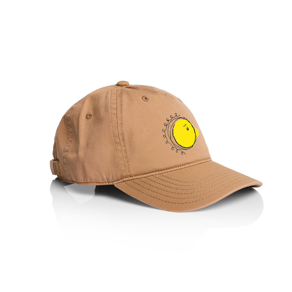 EMBROIDERED MIDDAY CAP - SAND